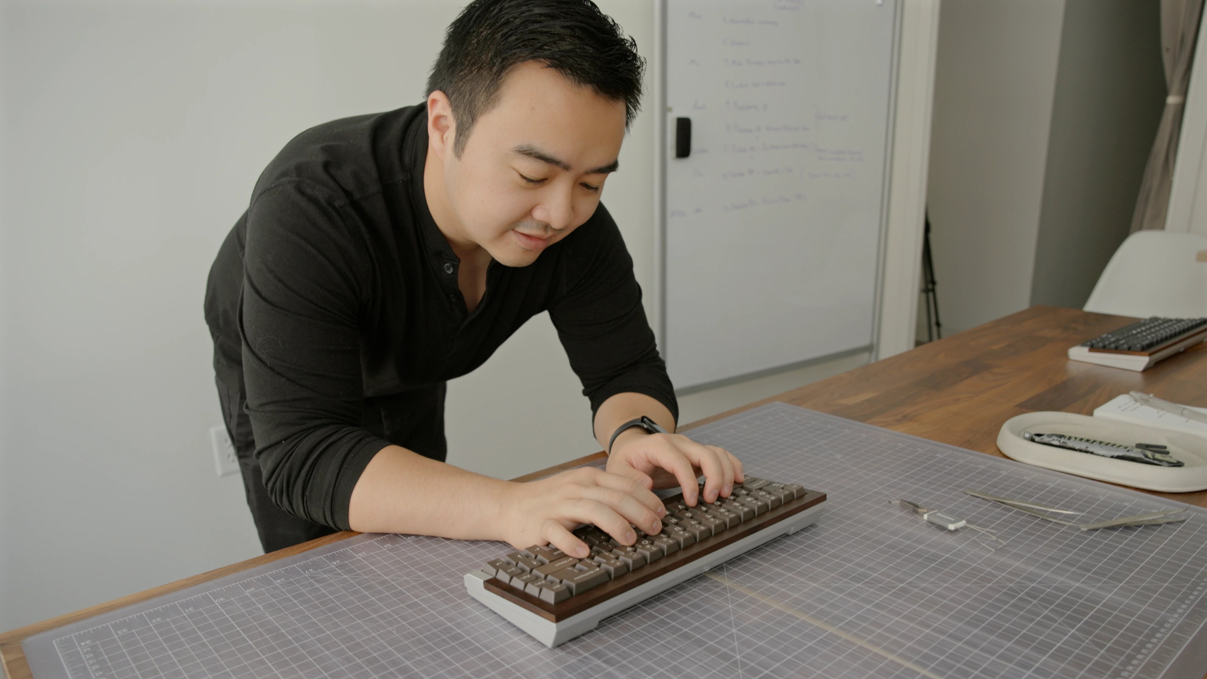 Detail shot from the Boston testing session showing the final prototype