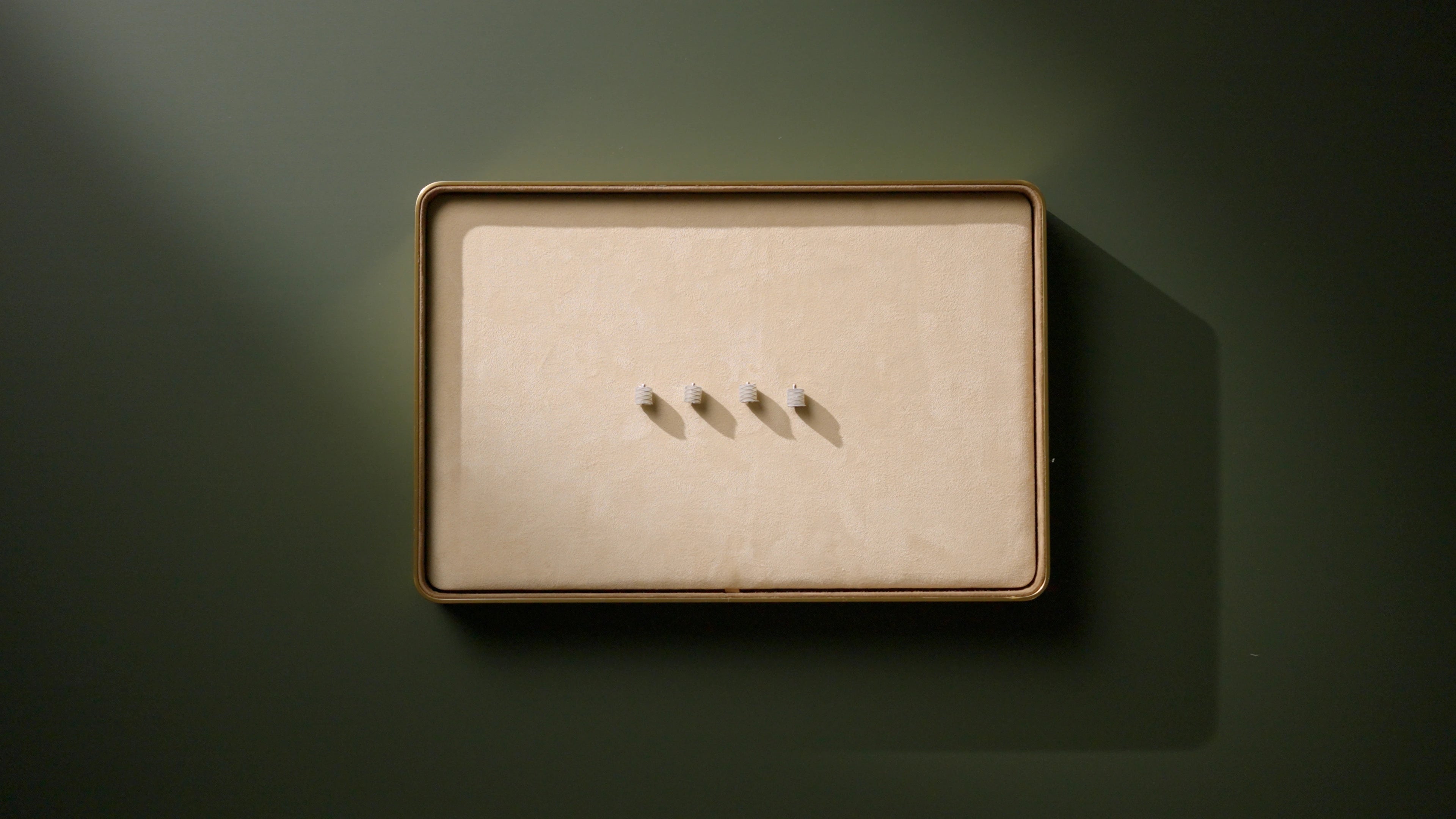 Macro shot of the first wave spring concept in the test board