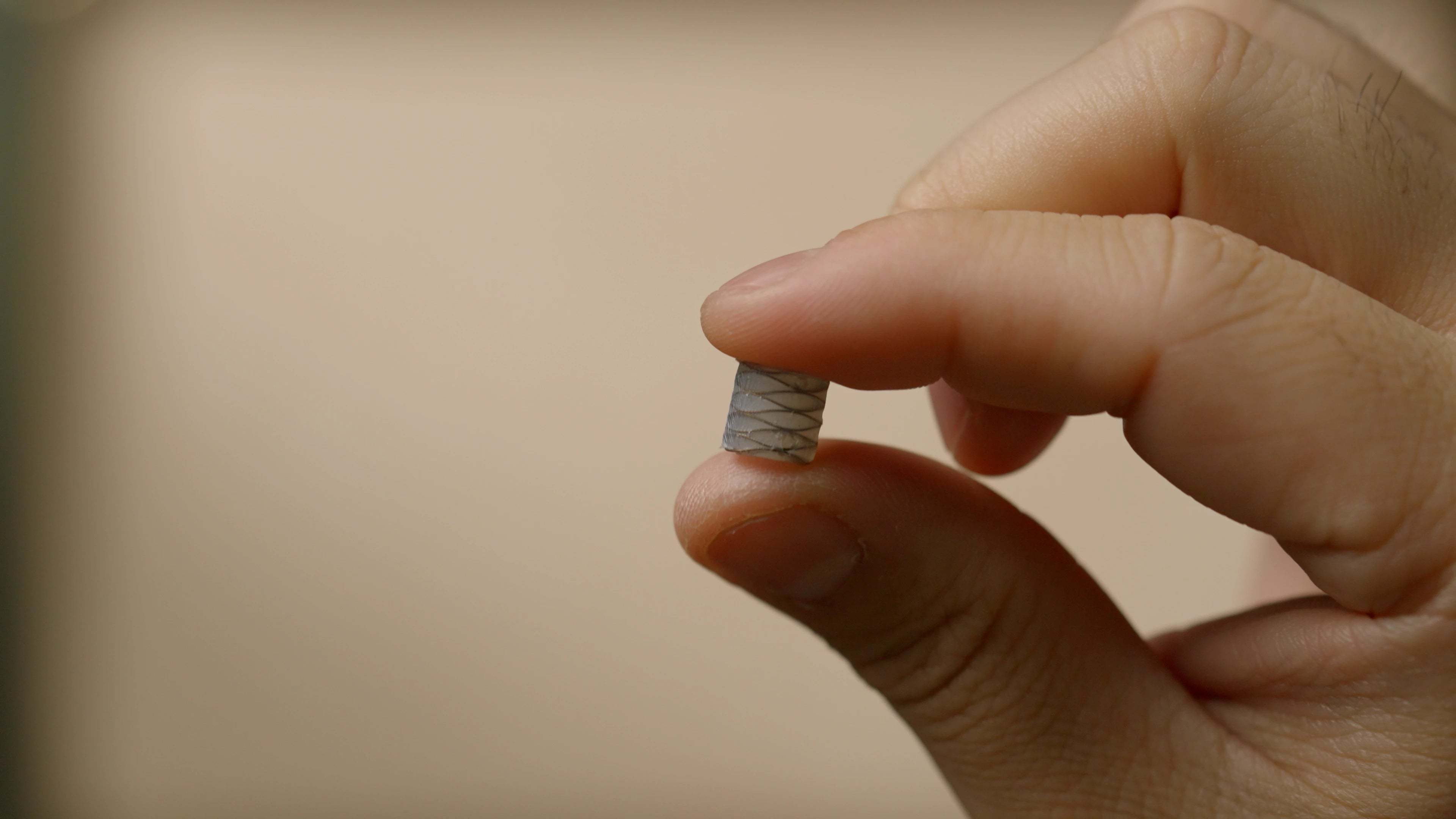 Detail view of the first wave spring sitting inside the mount assembly